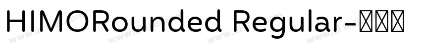 HIMORounded Regular字体转换